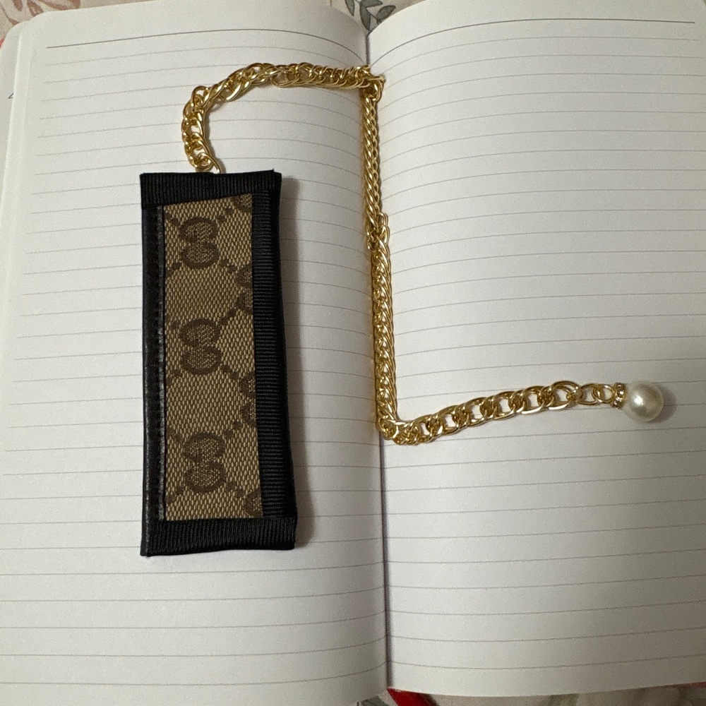 Upcycled Gucci BookMark